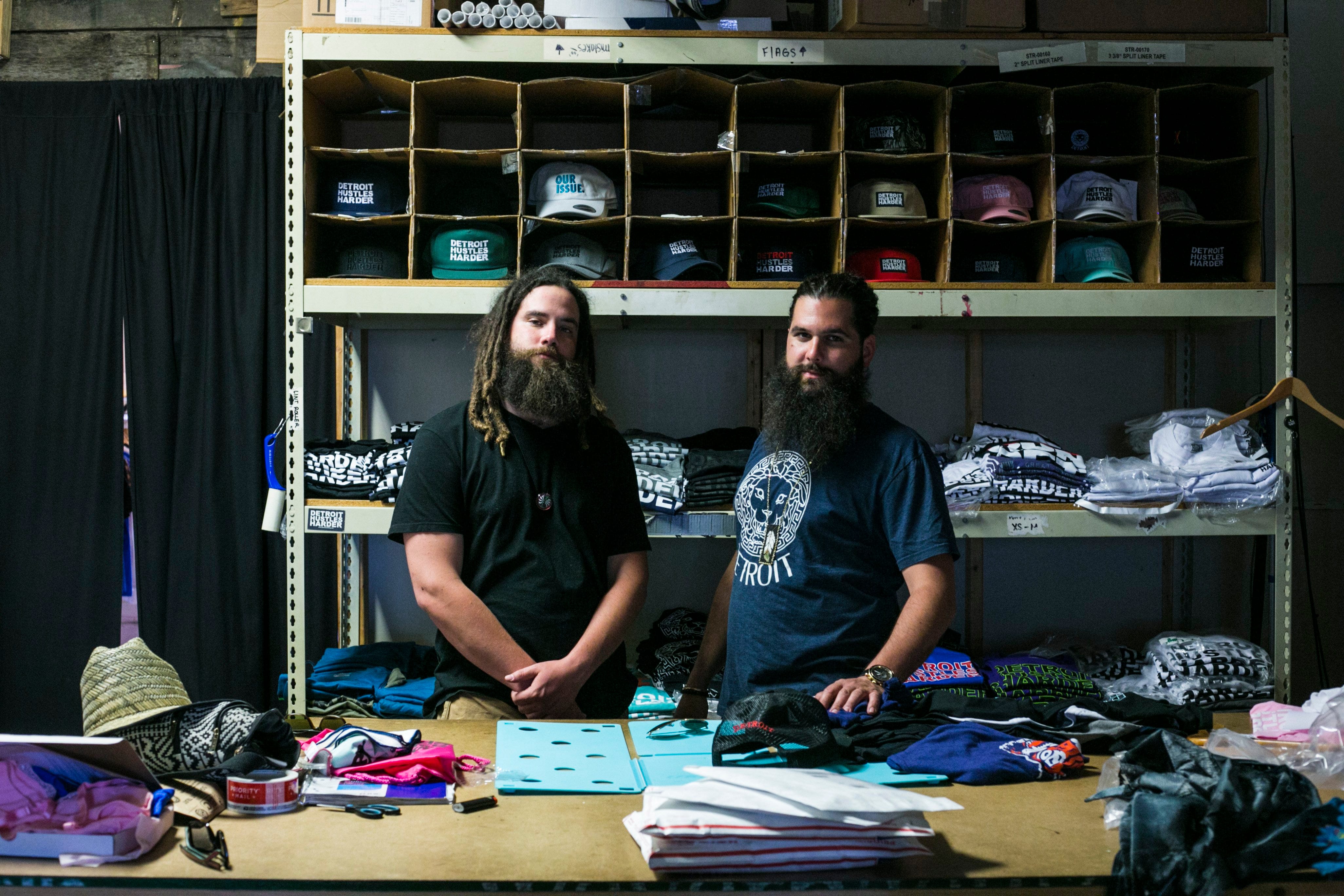 detroit hustles harder t shirt